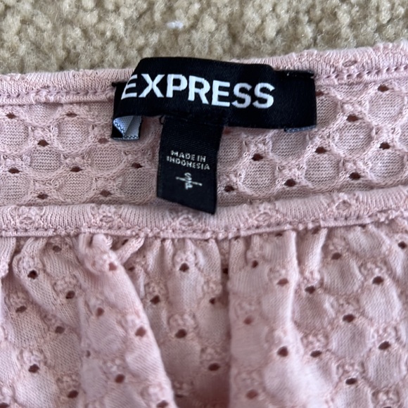 Pink bodysuit from Express, size small. Worn once. - Picture 2 of 4